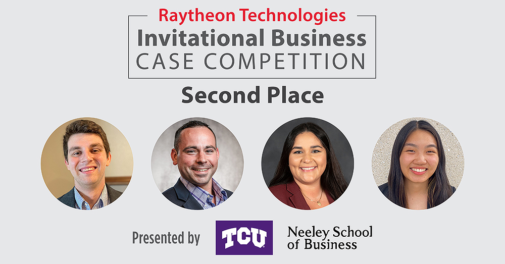 Raytheon second place winners Stephen Dunne, Jonathan Scholten, Gracie Chavez and Julie Liu