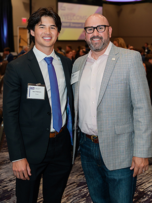 Student and Mentor pose