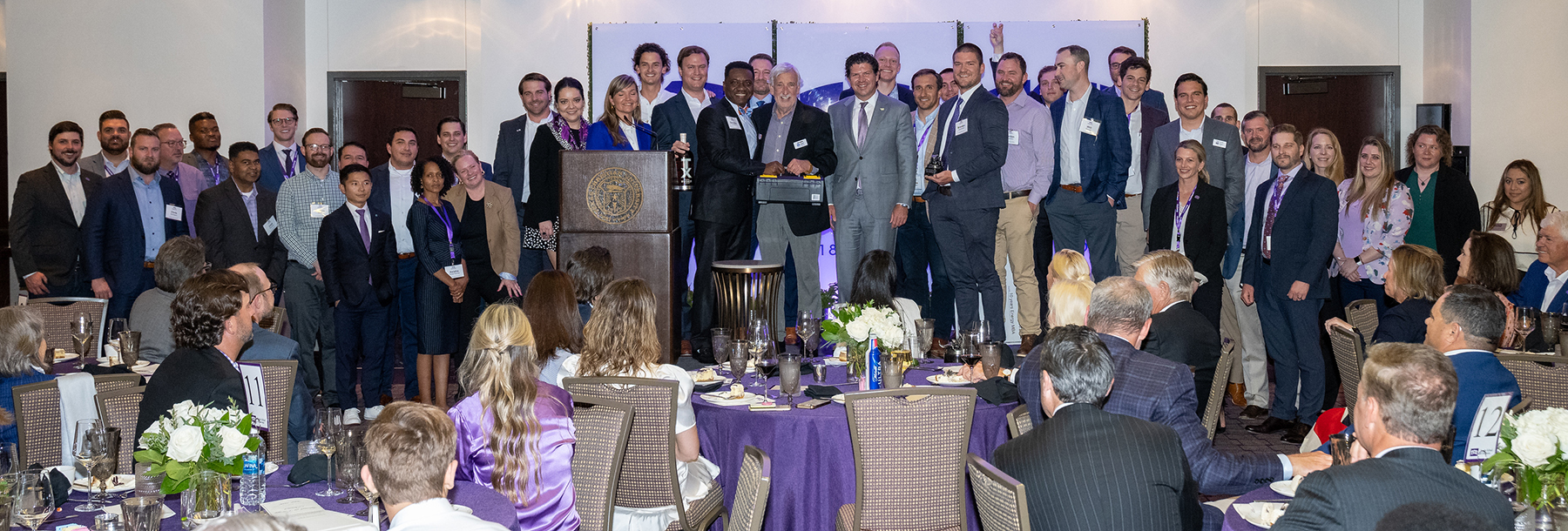 Section Image: Bates receives the Legends in Energy award in 2023 