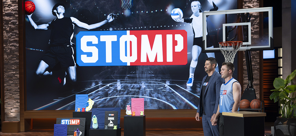 Shark Tank display and team on stage