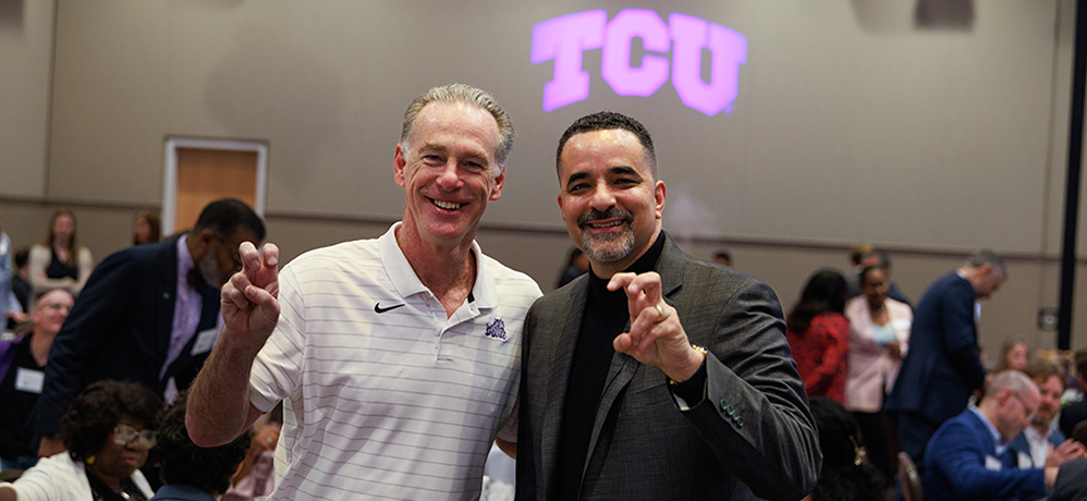 Jamie Dixon and Randy Parker