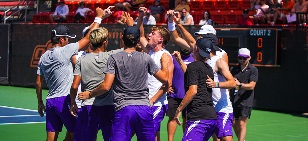 Luke Swan cheering with team members